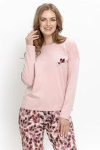 3625 - ardenia - pigiama da donna in cotone con maniche