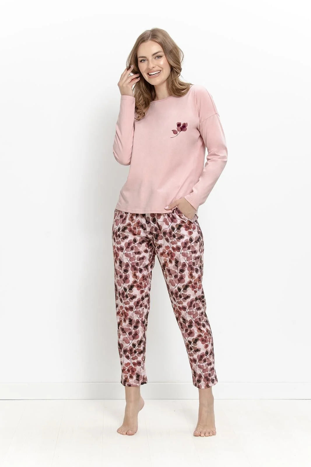 3625 - ardenia - pigiama da donna in cotone con maniche