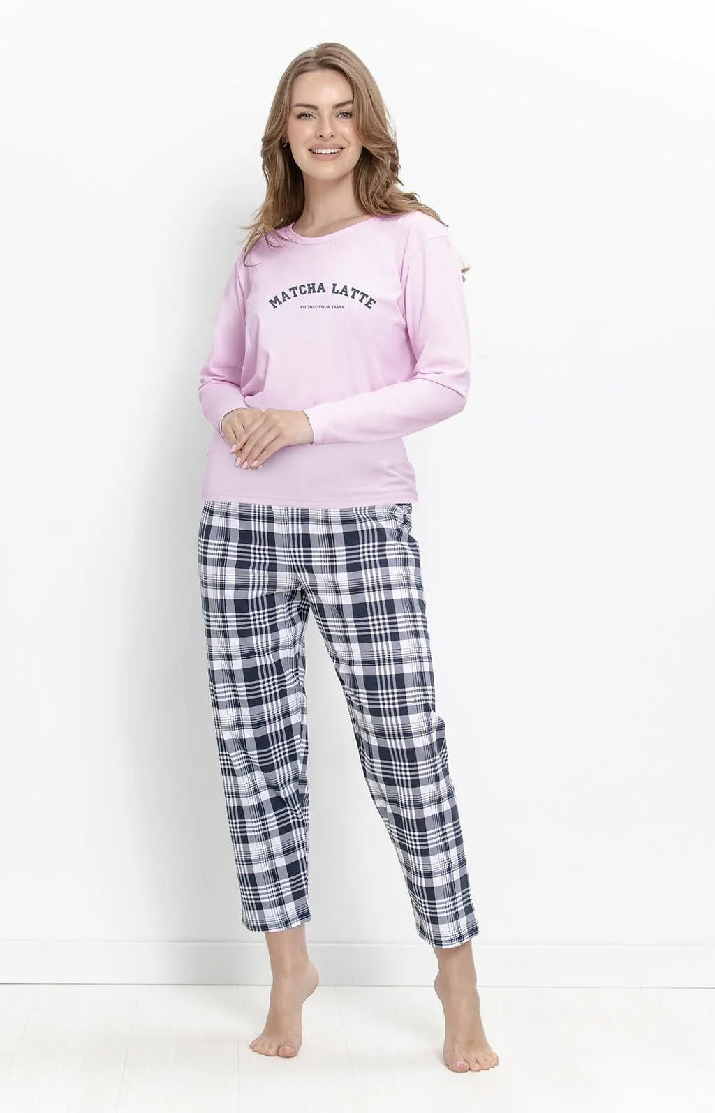 3626 - isolda - pigiama da donna in cotone con maglia
