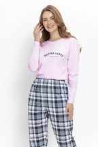 3626 - isolda - pigiama da donna in cotone con maglia