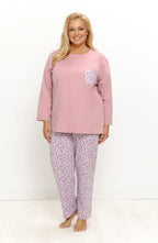 3629 - agnessa - pigiama da donna in cotone con maniche
