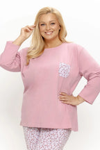 3629 - agnessa - pigiama da donna in cotone con maniche