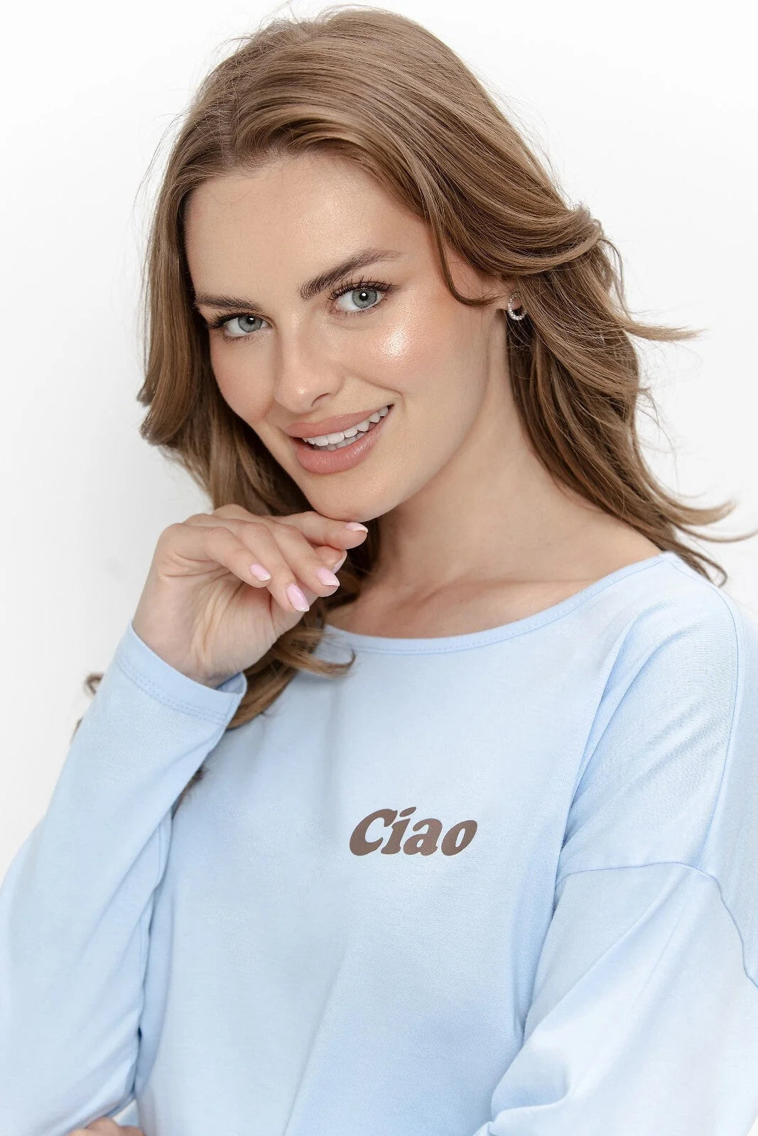 3631 - freja - pigiama da donna in cotone con maglia