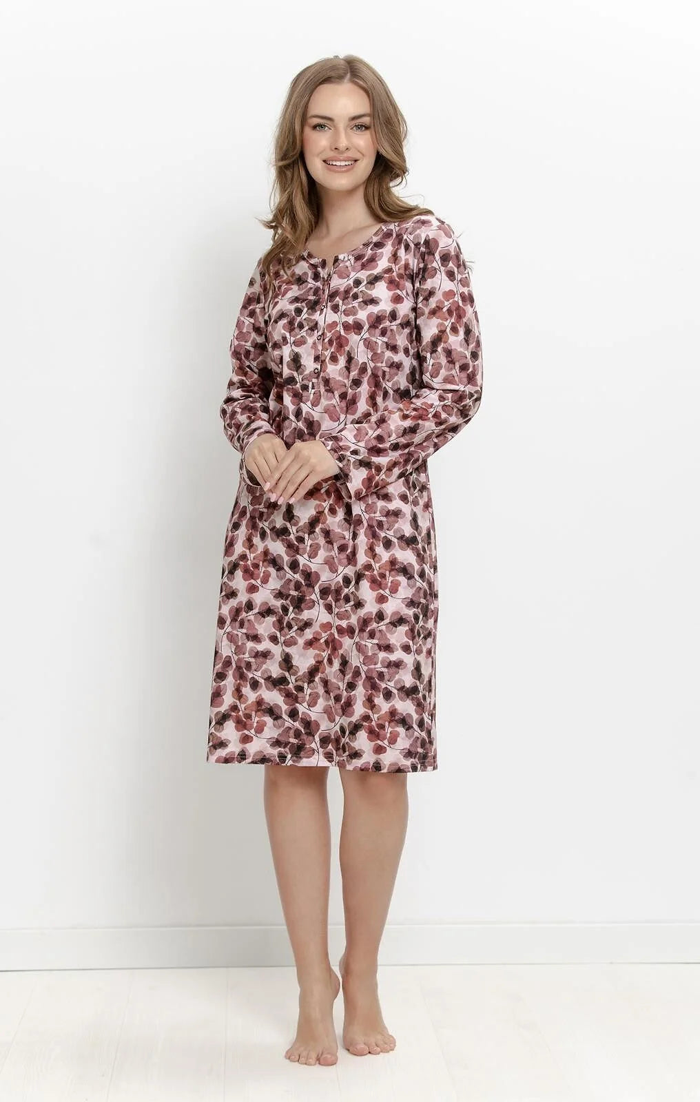 3635 - ardenia - camicia da notte donna per allattamento