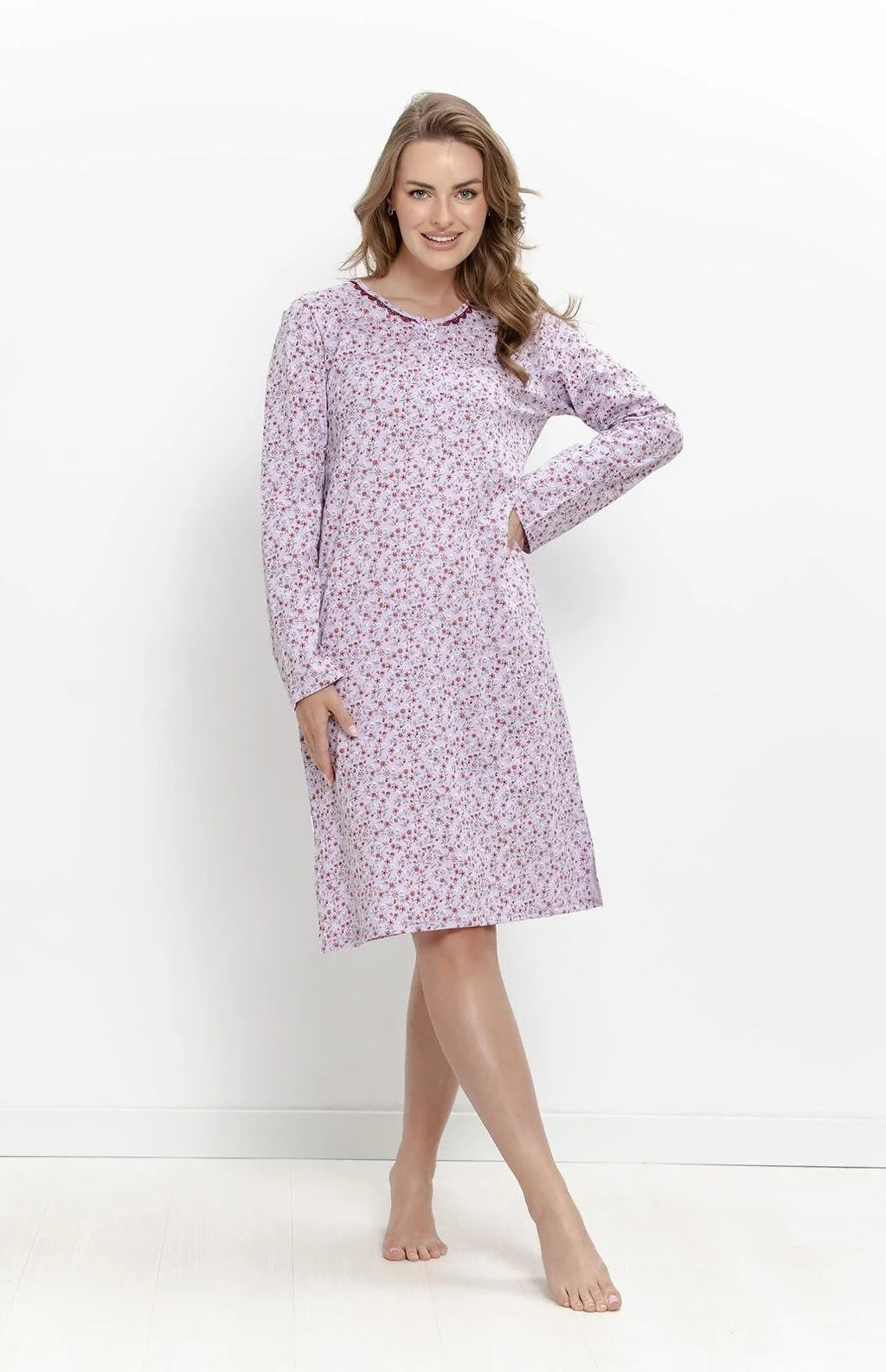 3640 - agnessa - camicia da notte donna in cotone
