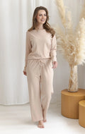 3641 - sora - pigiama da donna in cotone a costine