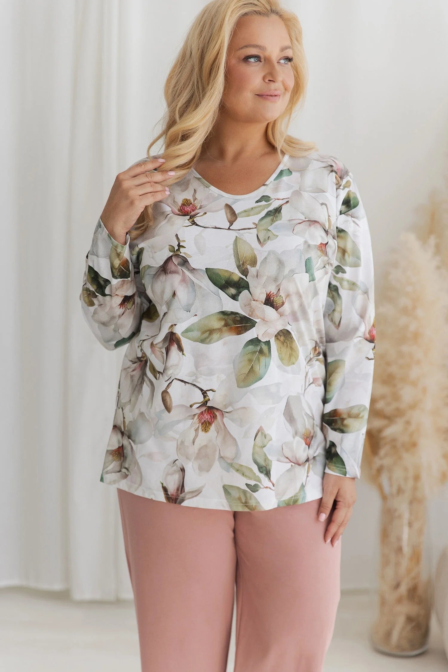 3652 - denisa - pigiama da donna in cotone con maglia
