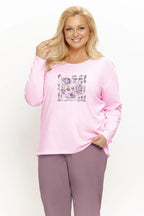 3657 - solene - pigiama da donna in cotone con maglia