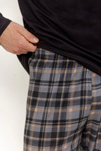 3663 - laurent - pigiama da uomo in cotone con maglia