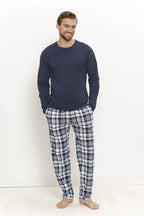 3664 - dante - pigiama da uomo in cotone con maglia