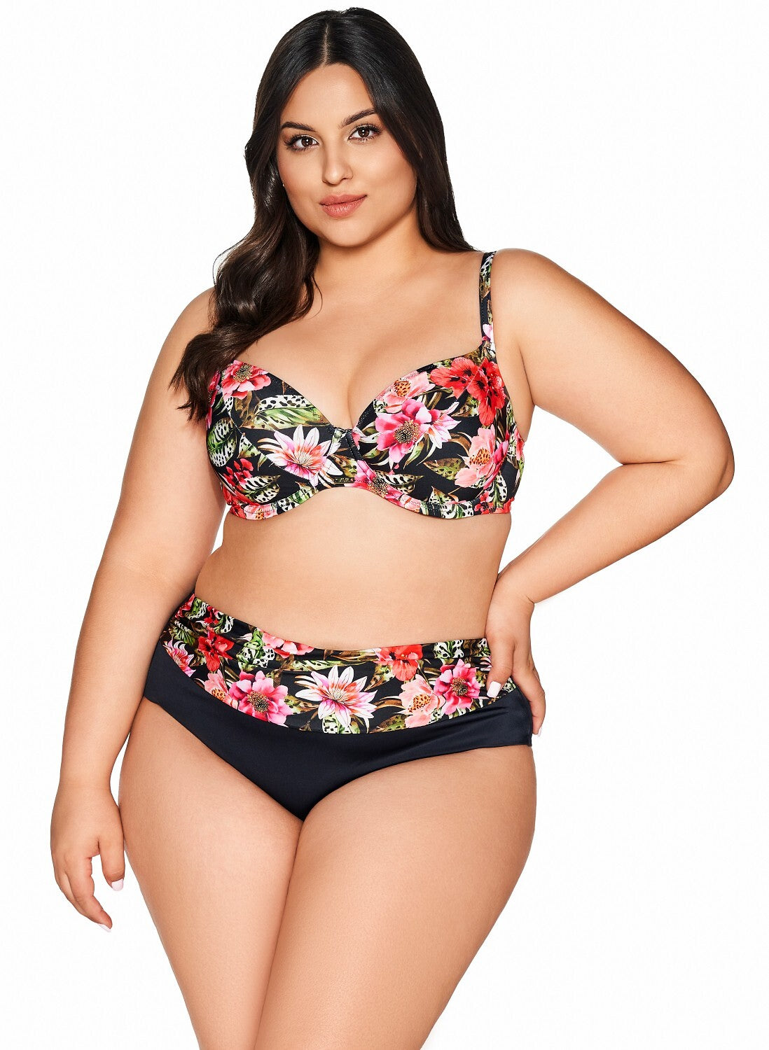 1-Biustonosz kąpielowy soft Ava SK 219 Floral floral-1