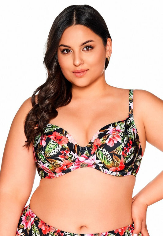 2-Biustonosz kąpielowy full cup Ava SK 218 Floral floral-2
