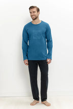 3672 - rafael - pigiama da uomo in cotone con maglia