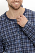 3673 - philippo - camicia da notte uomo - quadri