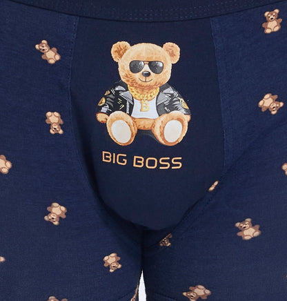 3-Bokserki Cornette Tattoo 280/245 Boss M-2XL granatowy-3
