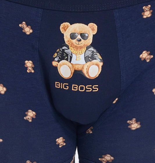 3-Bokserki Cornette Tattoo 280/245 Boss M-2XL granatowy-3