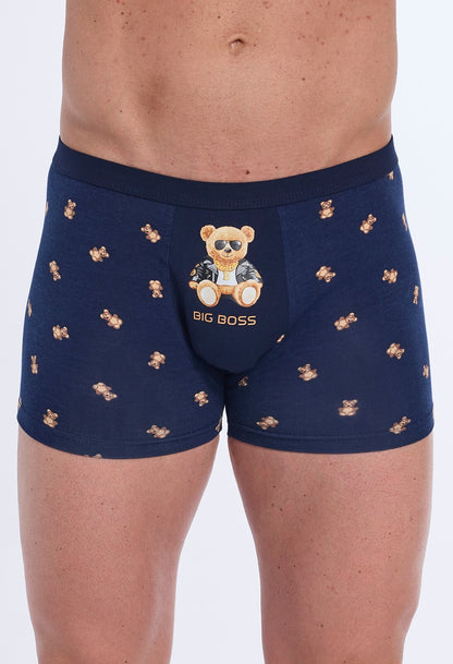 1-Bokserki Cornette Tattoo 280/245 Boss M-2XL granatowy-1