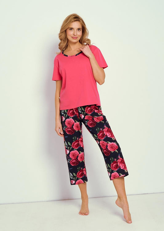1-Piżama Taro Claire 3345 kr/r M-XL W25 damska fuksja-1
