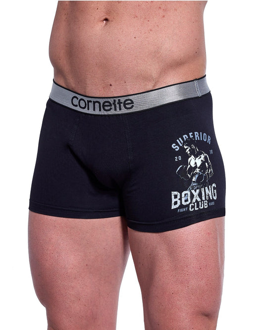1-Bokserki Cornette Tattoo 280/240 Boxing S-2XL czarny-1