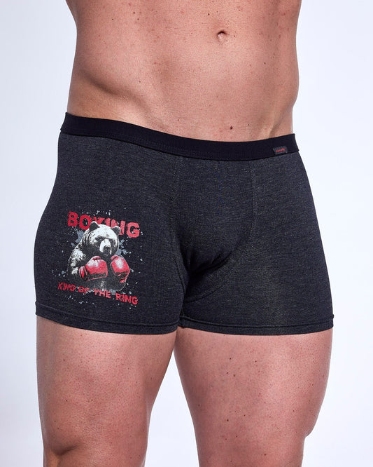 1-Bokserki Cornette Tattoo 280/242 Ring M-2XL grafitowy-1