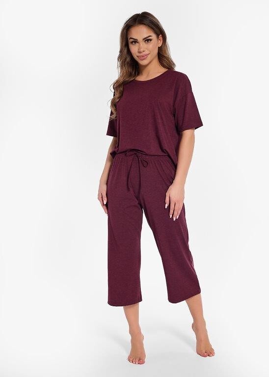 1-Piżama Cornette 849/323 Angie kr/r S-2XL claret-1