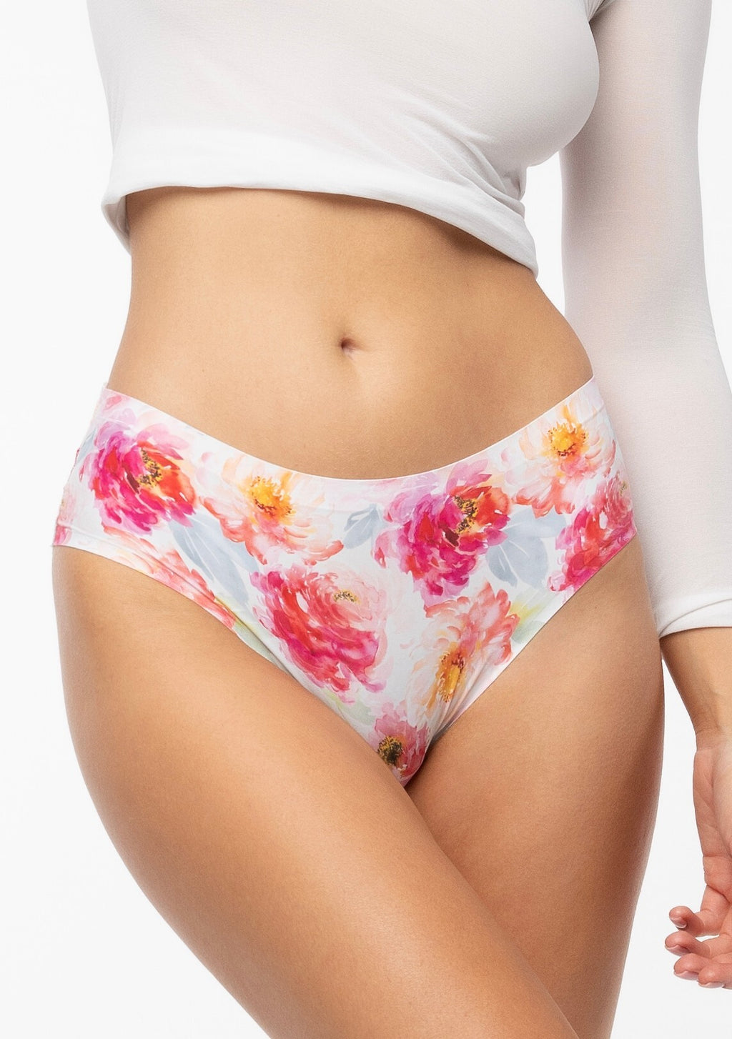 1-Figi Julimex Peony Cheekie Brasil S-XL biały-kwiaty-1