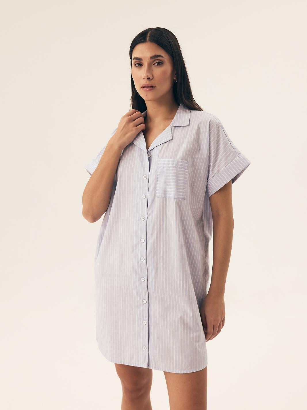 1-Koszula Henderson Ladies 42781 Nanda kr/r S-XL rozpinana pale blue-1