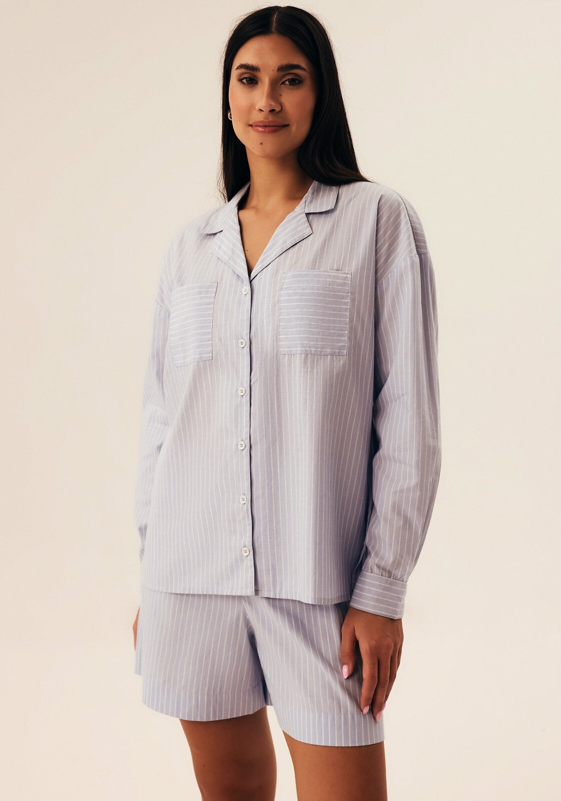 1-Piżama Henderson Ladies 42782 Nanda dł/r S-XL rozpinana pale blue-1