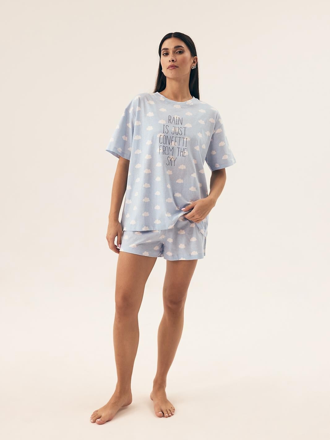 5-Piżama Henderson Ladies 42732 Nubes kr/r S-XL pale blue-5