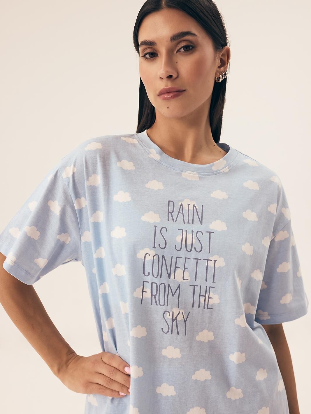 3-Piżama Henderson Ladies 42732 Nubes kr/r S-XL pale blue-3