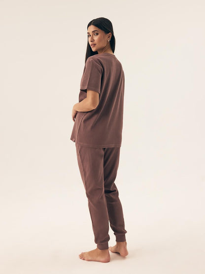 7-Piżama Henderson Ladies 43349 Nilsa kr/r S-L coffee-7
