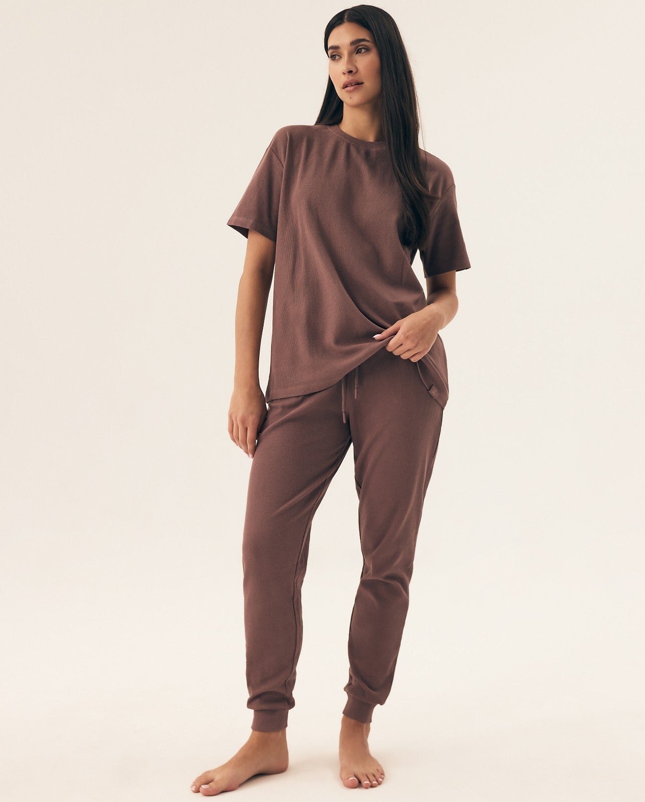 1-Piżama Henderson Ladies 43349 Nilsa kr/r S-L coffee-1