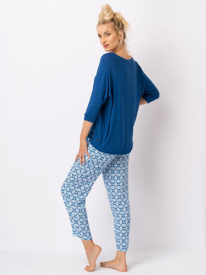 6-Piżama Key LNS 721 B25 Wiskoza 3/4 S-XL niebieski-6