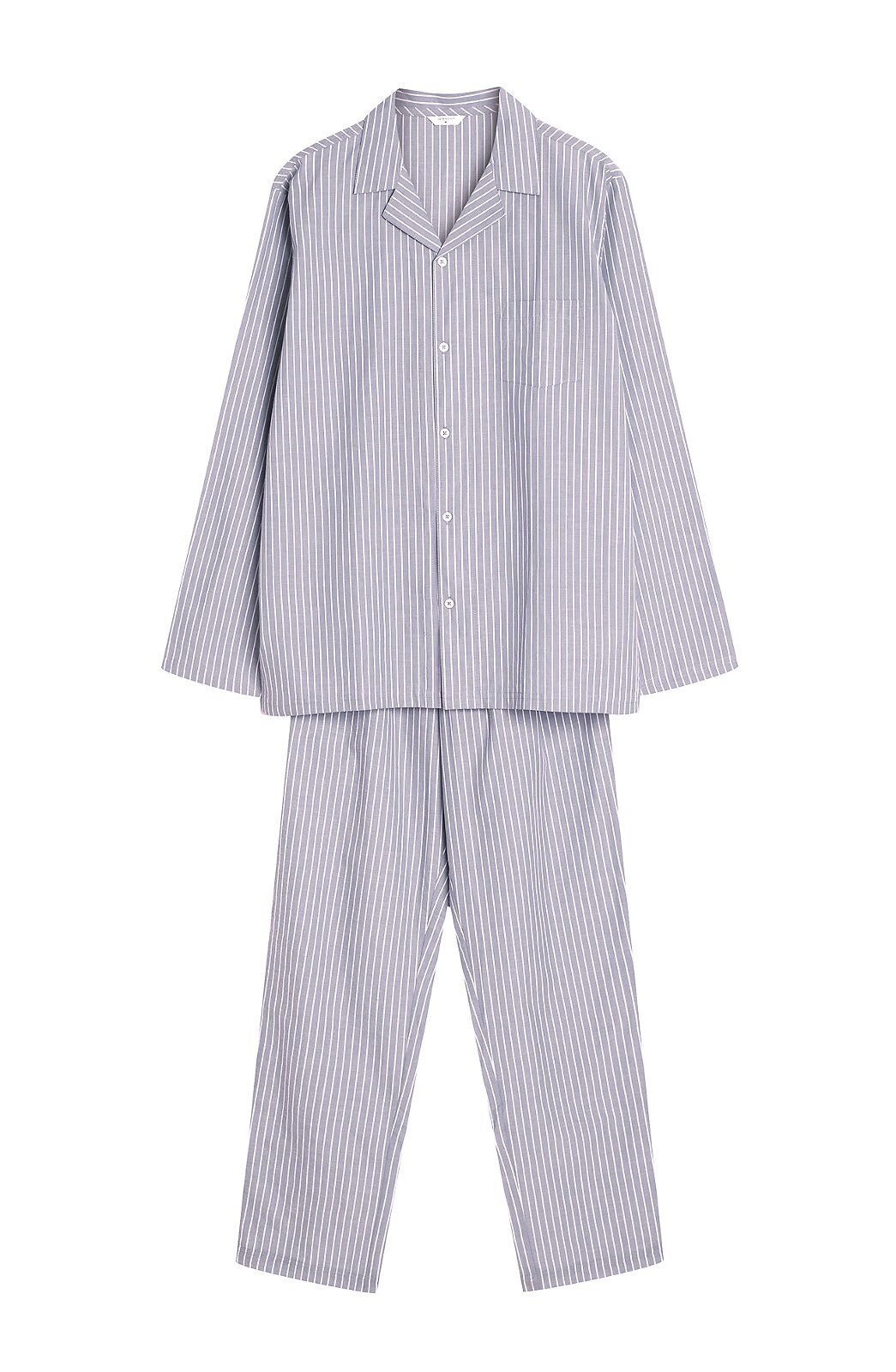2-Piżama Henderson 43035 Mic dł/r M-2XL rozpinana pale blue-2