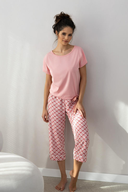 3-Piżama Sensis Lydia kr/r S-XL łososiowy-3