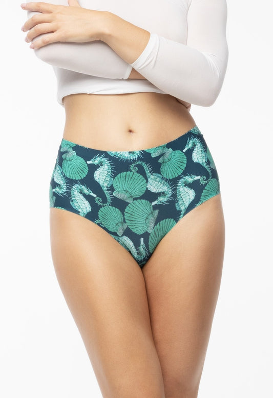 1-Figi Julimex Sea Story Simple Maxi S-2XL zielony-granatowy-1