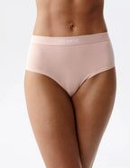 3clp-009 - rosa - slip maxi sport da donna in cotone