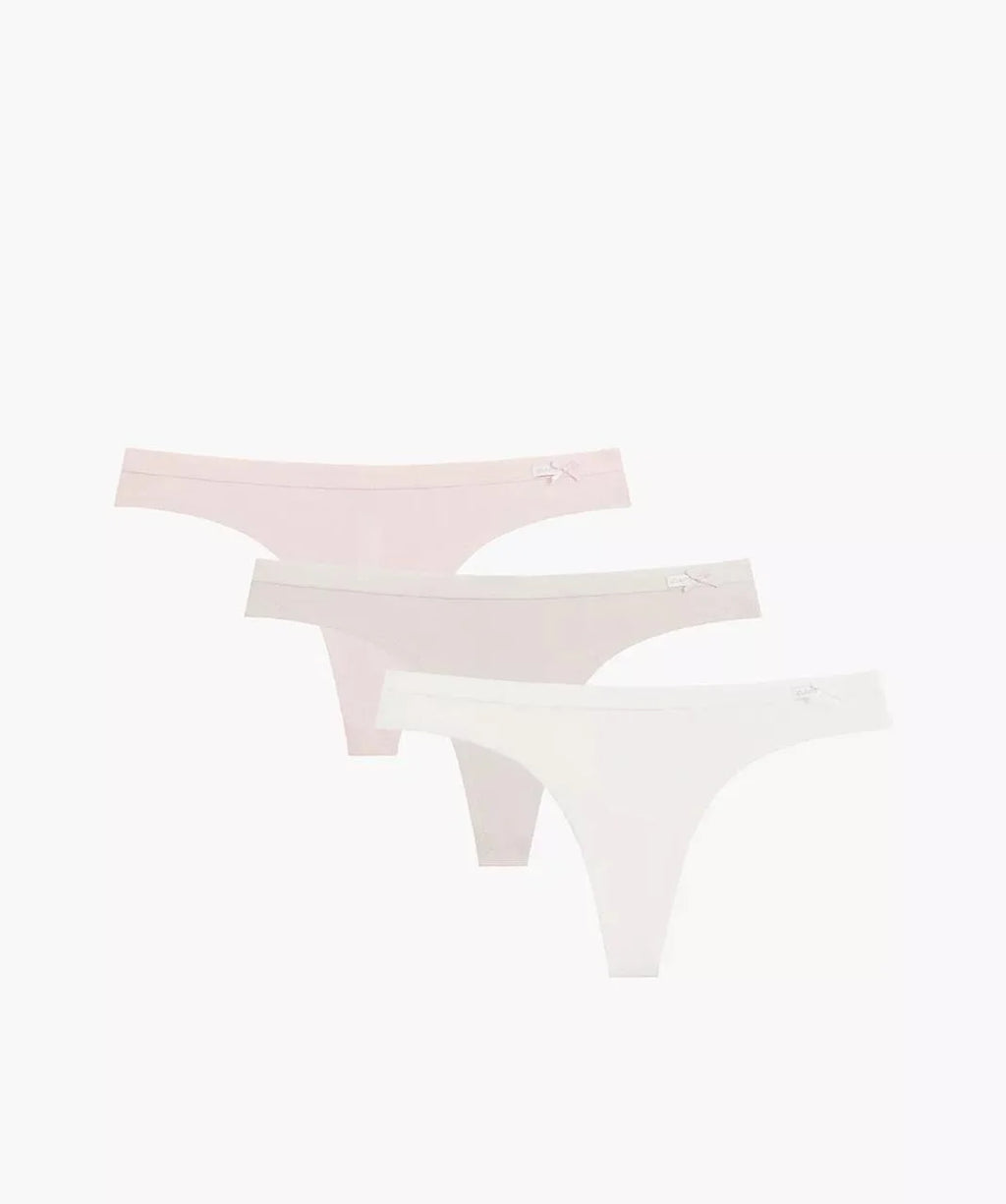 3clp-017 - ecru -.perizoma da donna in cotone tinta