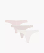 3clp-017 - ecru -.perizoma da donna in cotone tinta