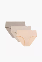 3clp-020 - beige - slip classici da donna in cotone