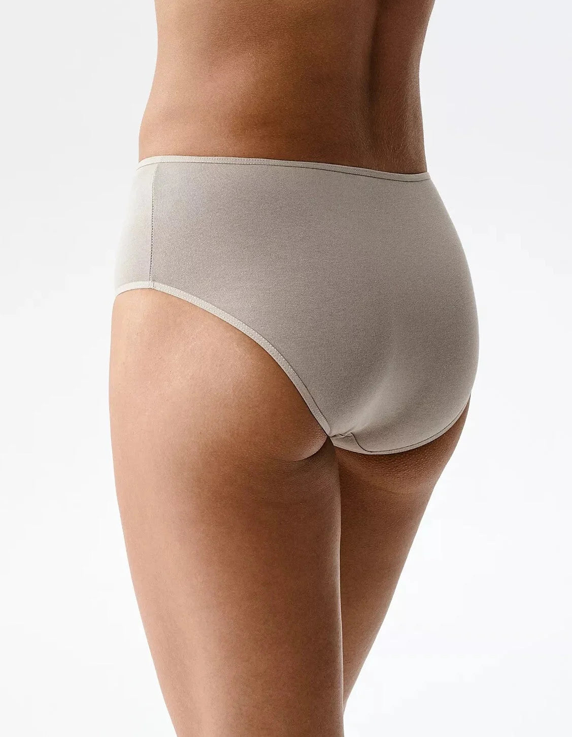 3clp-020 - beige - slip classici da donna in cotone