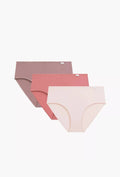 3clp-020 - rosa - slip classici da donna in cotone