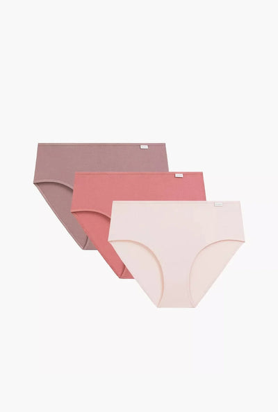 3clp-020 - rosa - slip classici da donna in cotone