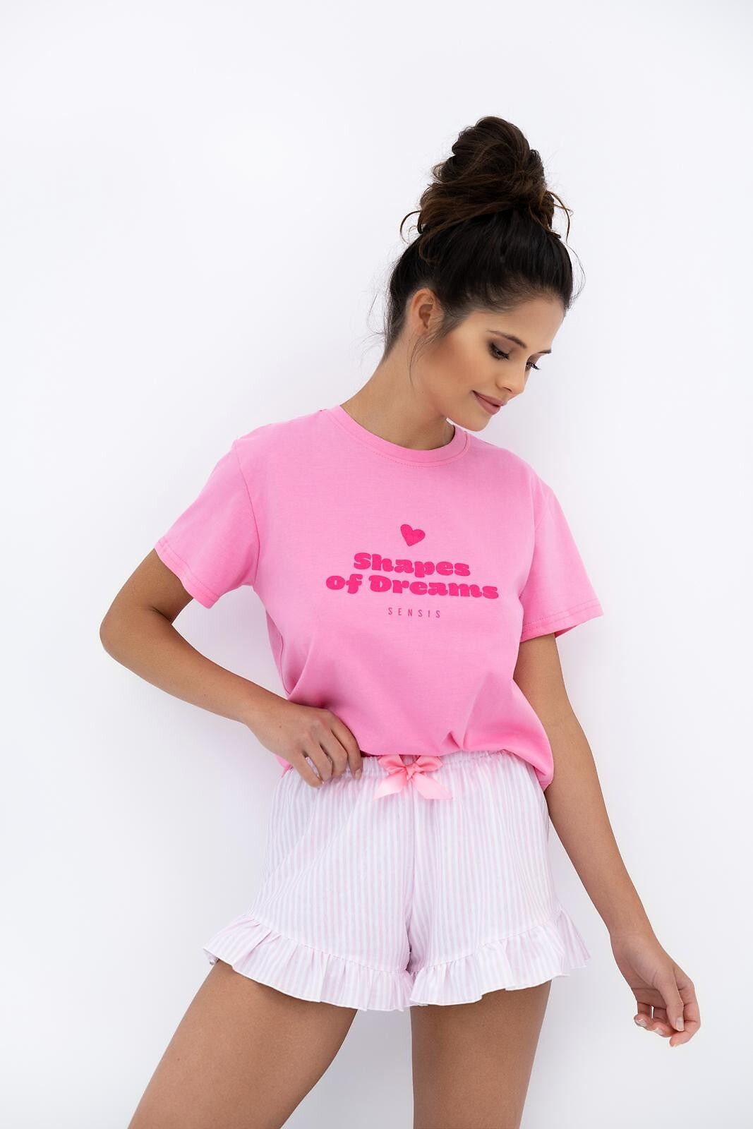 4-Piżama Sensis Promise kr/r S-XL różowy-4