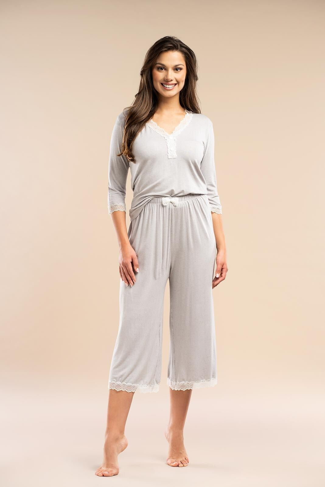 1-Piżama Belle Reverie The Promise MK 37 3/4 S-XL srebrny-1