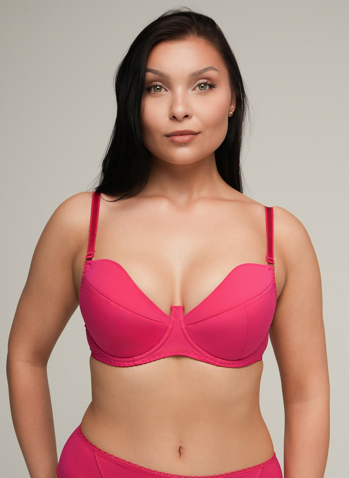 2-Biustonosz push up Ava 2204 Fuchsia fuchsia-2