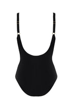 Traje de baño moldeador de una pieza con drapeado abdominal (Zambia 9)