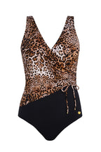 Traje de baño moldeador de una pieza con drapeado abdominal (Zambia 9)