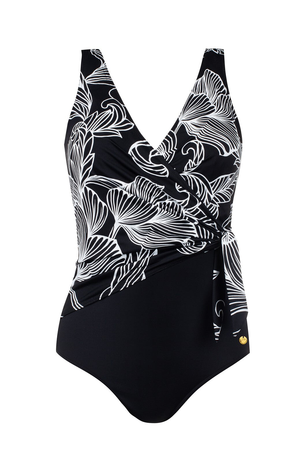 Costume Intero Modellante con Drappeggio Fronta (Madera 10)