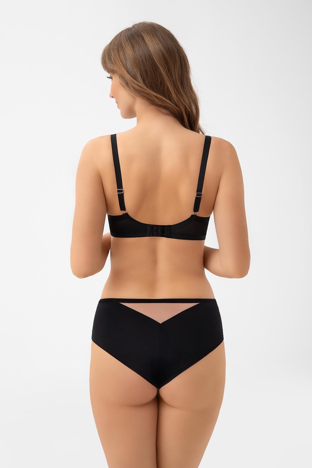 Lexi | Slip Brasiliana Donna Luxury – Microfibra, Tulle e Dettagli in Oro Rosa - Lullaby Lingerie